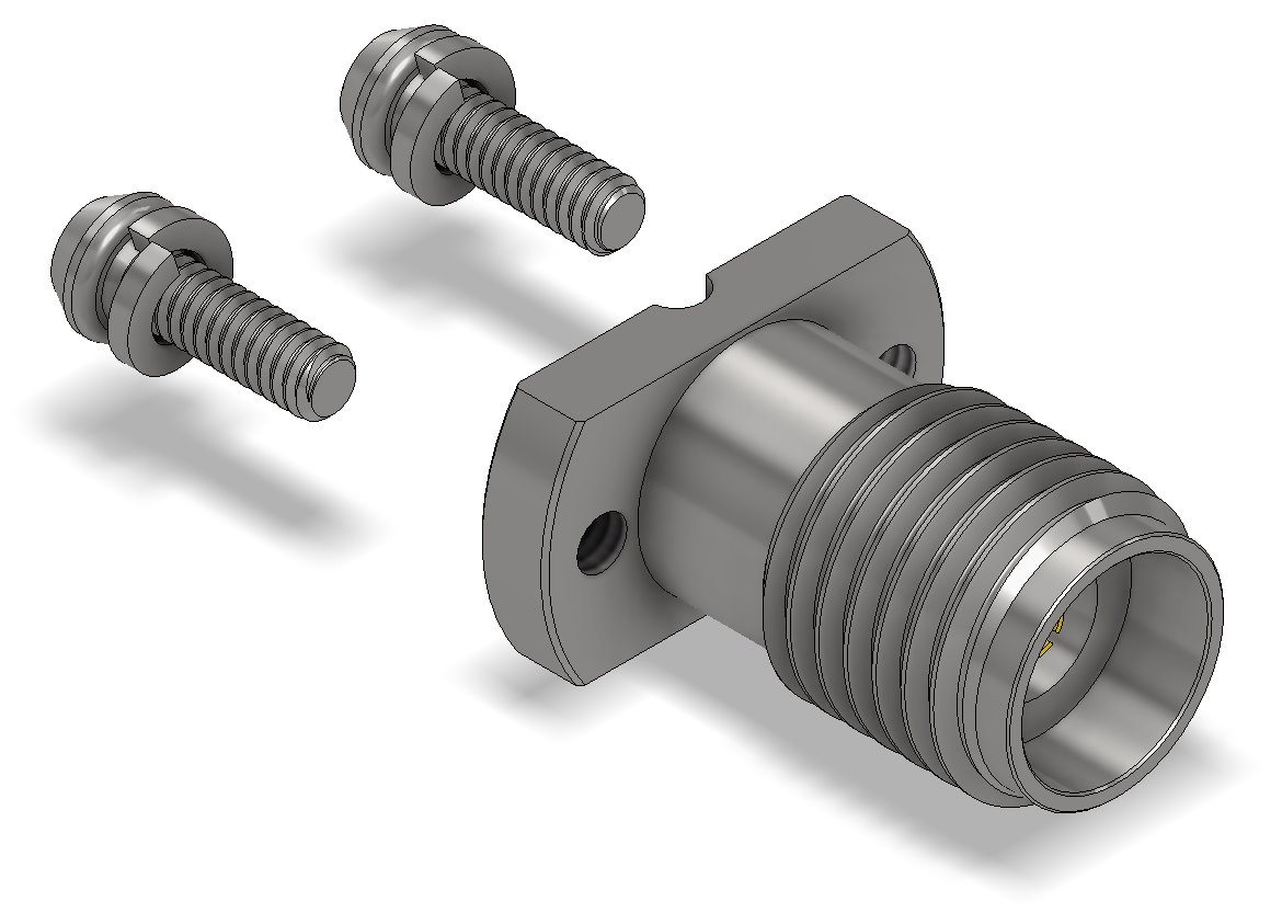 2.92F-PCBV-2H Vertical PCB RF Connectors